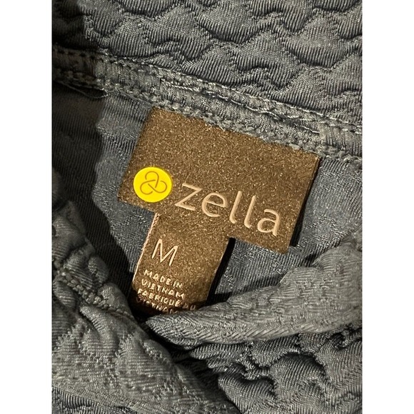 Zella Mens‎ Navy Blue Cowl Neck Hooded Pullover Sweatshirt Size Medium #164 - Picture 5 of 6